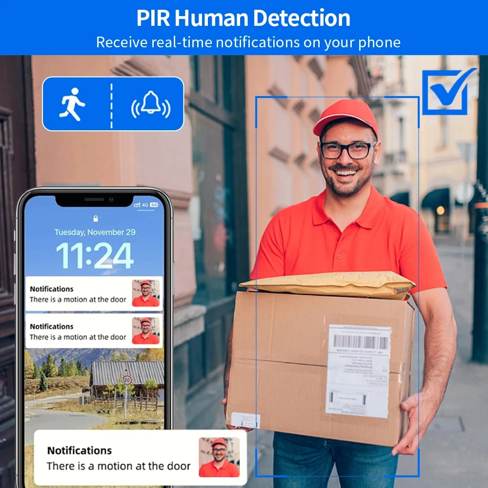 5G 2.4G WiFi Video Doorbell 1080P Tuya Smart Outdoor Wireless Intercom Waterproof Wireless Camera Ringing Bell - Image 5